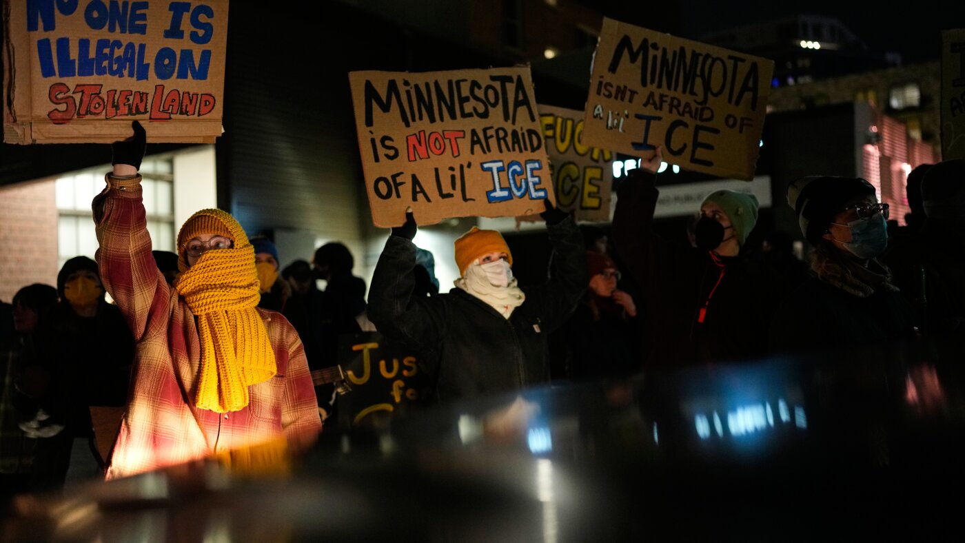 Video shows fatal Minnesota ICE shooting from officer's perspective : NPR