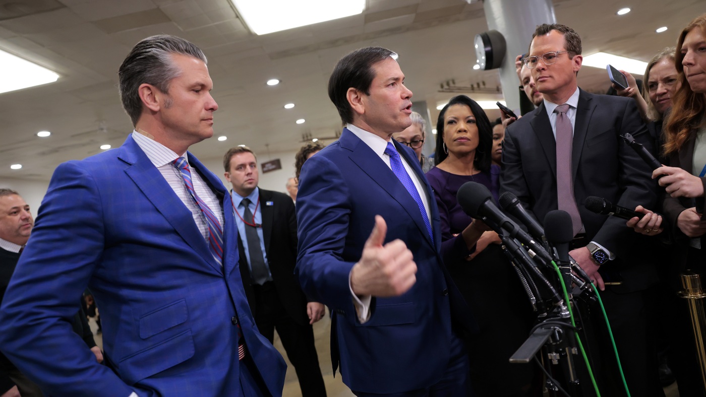 Rubio and Hegseth outline 'threefold process' for Venezuela : NPR