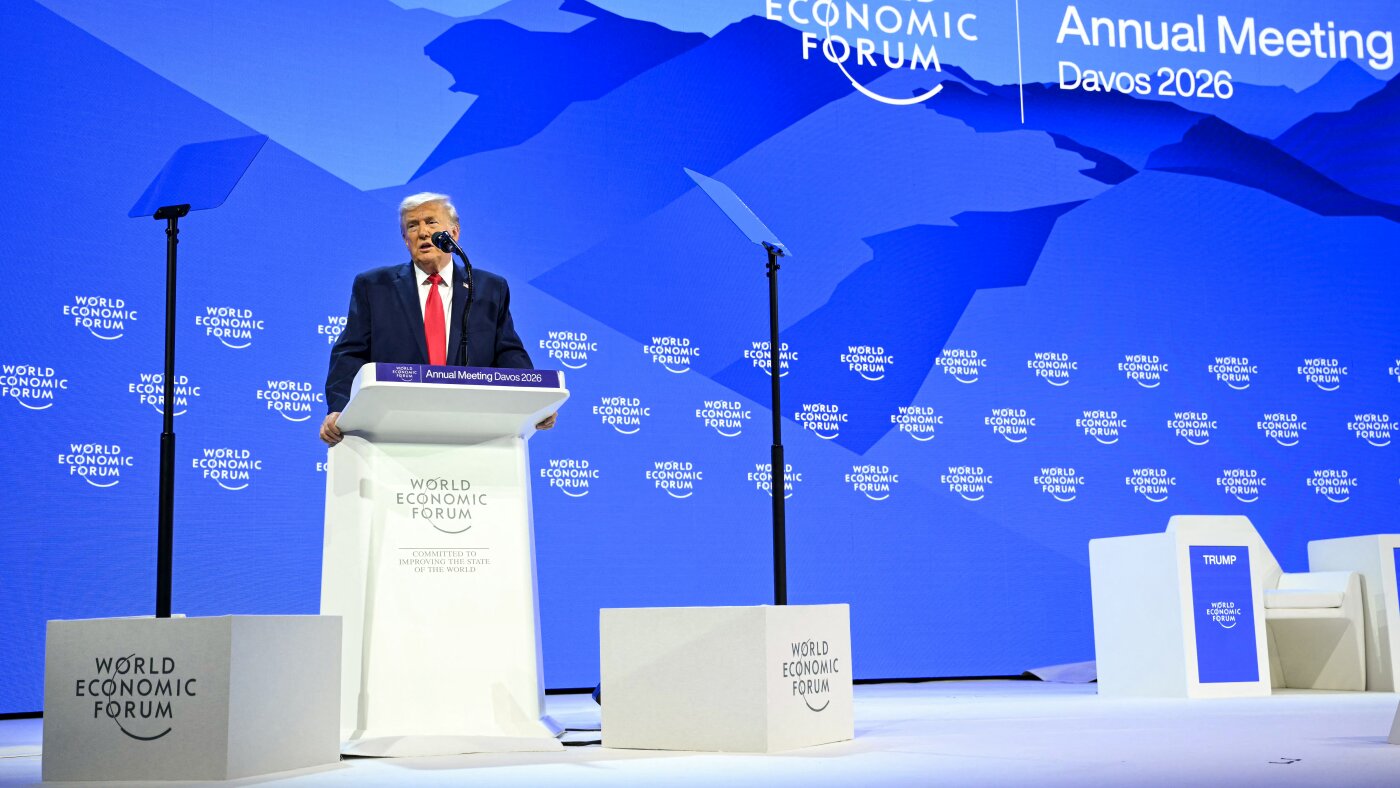 Trump says ‘I won’t use force’ to obtain Greenland in Davos speech : NPR