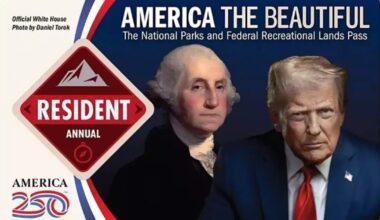 National Park Service will void passes with stickers over Trump's face
