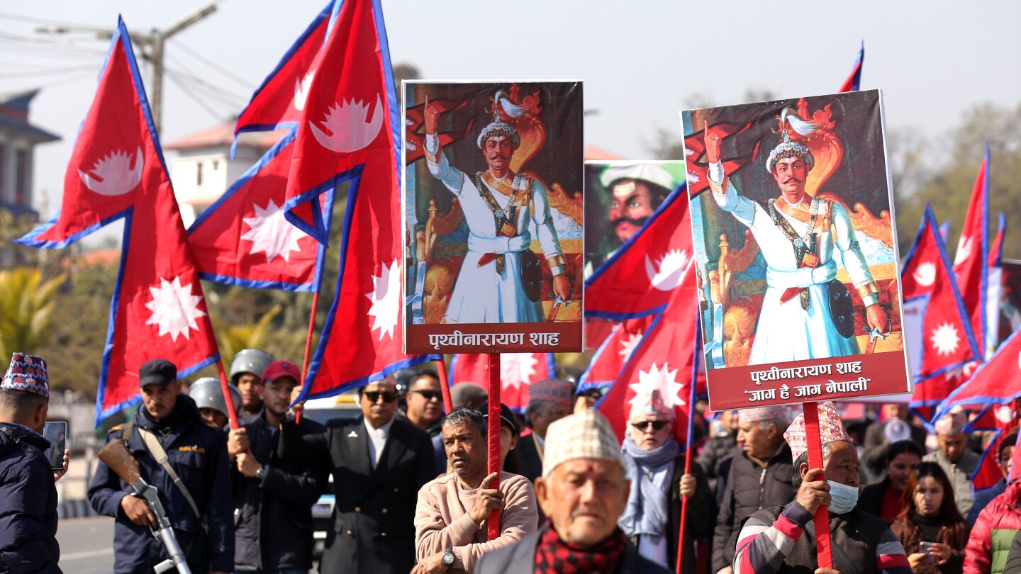 Nepal rally calls for monarchy restoration ahead of March elections