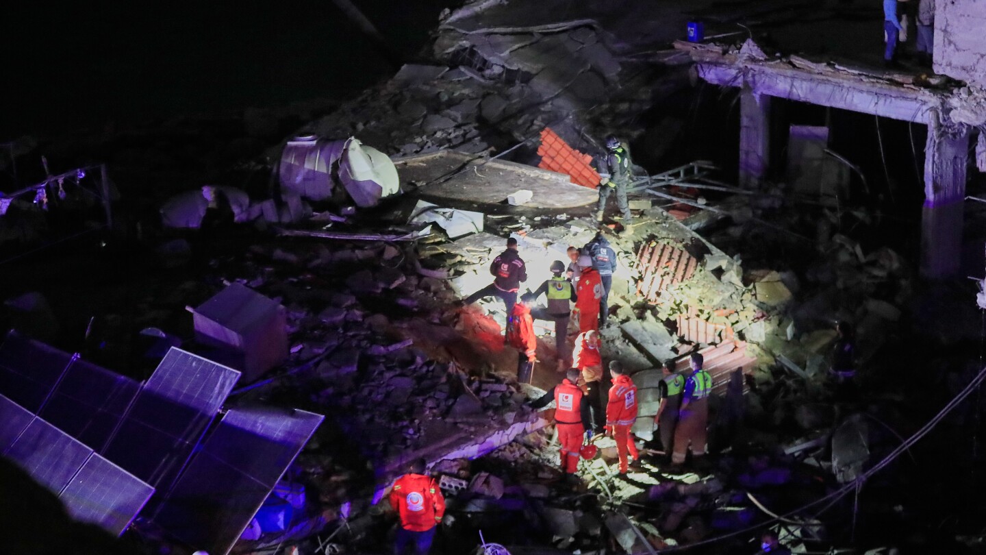 Israel targets what it says are Hezbollah and Hamas sites in Lebanon