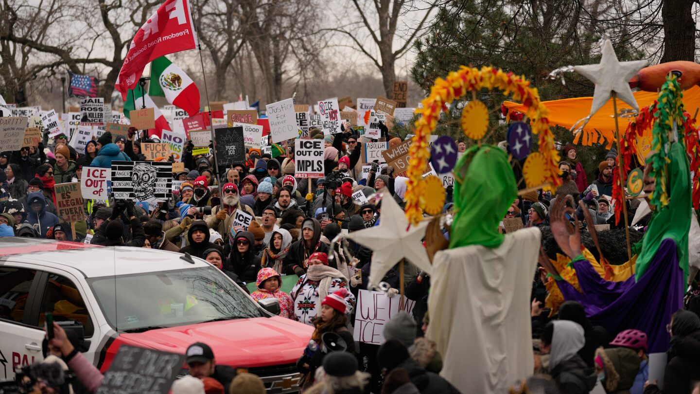 Anti-ICE protesters assemble nationwide after shootings in Minnesota and Oregon