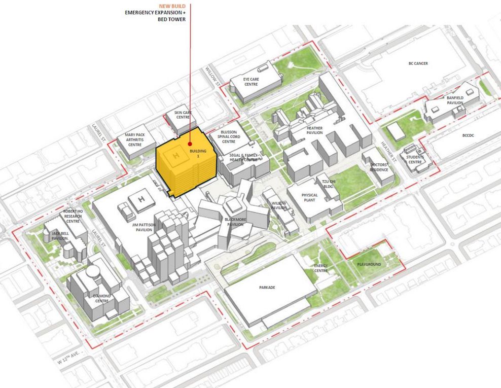 vancouver general hospital vgh redevelopment concept