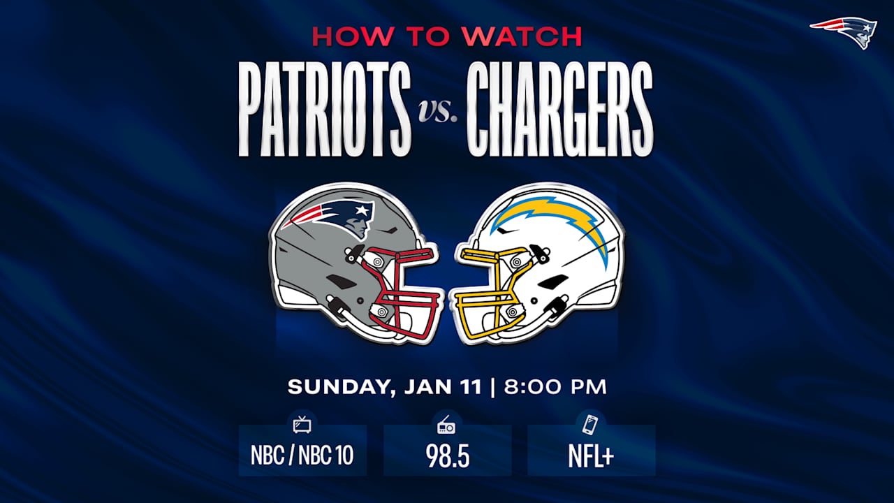 How to Watch/Listen: Patriots vs. Chargers