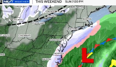 Will a powerful snowstorm impact Massachusetts this weekend? See the latest track and forecast maps.