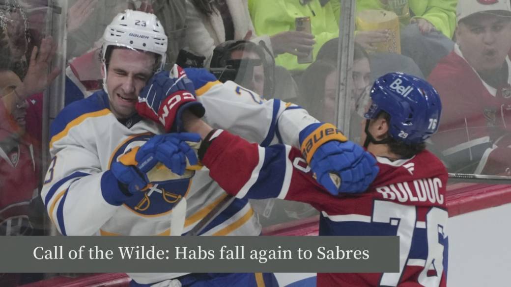 Click to play video: 'Call of the Wilde: Habs fall again to Sabres'