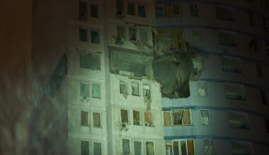 Ukrainian drones set fire to Russian oil depot after Moscow launches new missile