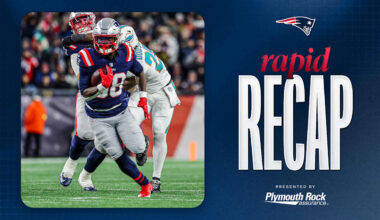 Patriots Cap Off 14-3 Regular Season with 38-10 Win Over Dolphins