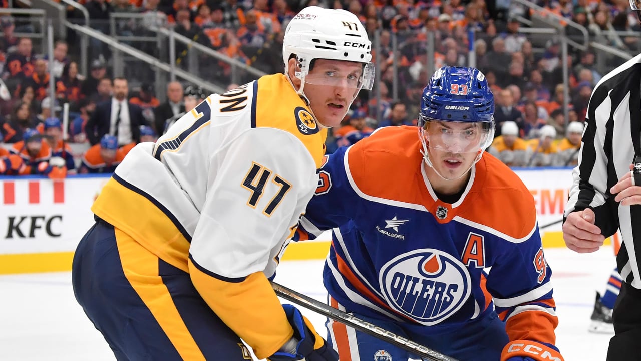 PROJECTED LINEUP: Oilers vs. Predators