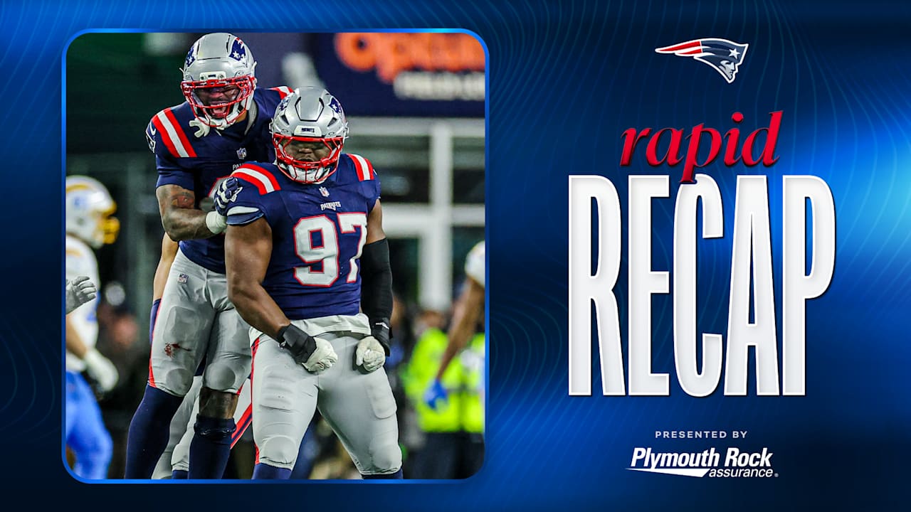 Patriots Dispatch Chargers 16-3 in Wild Card Round