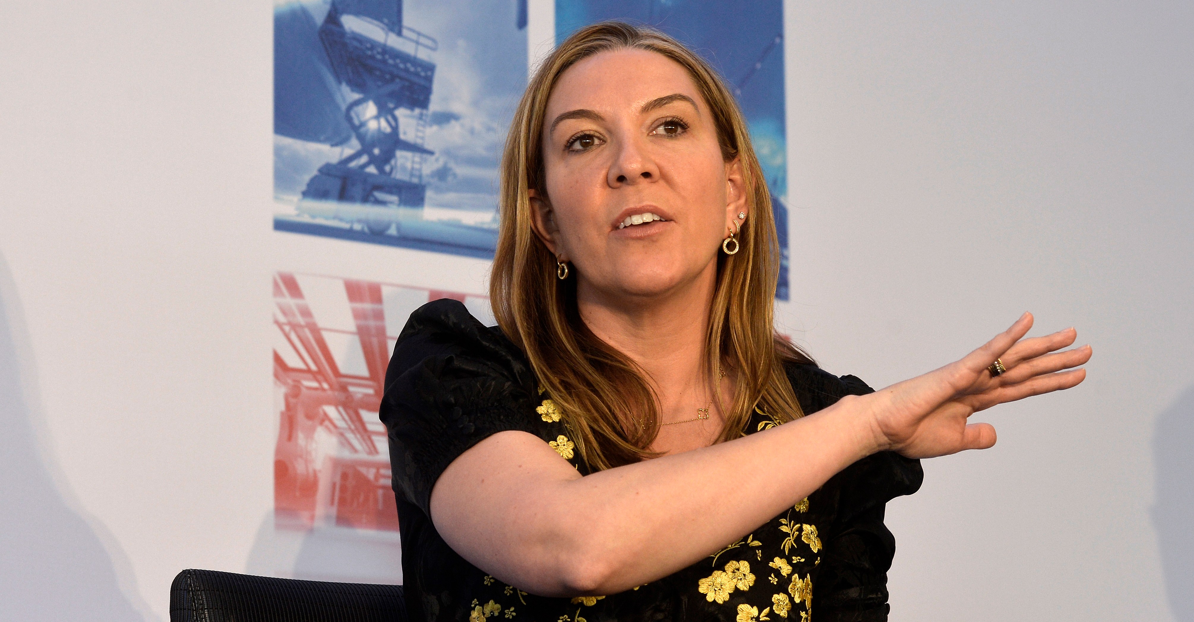 Antonia Romeo speaking at the Times CEO Summit 2019.