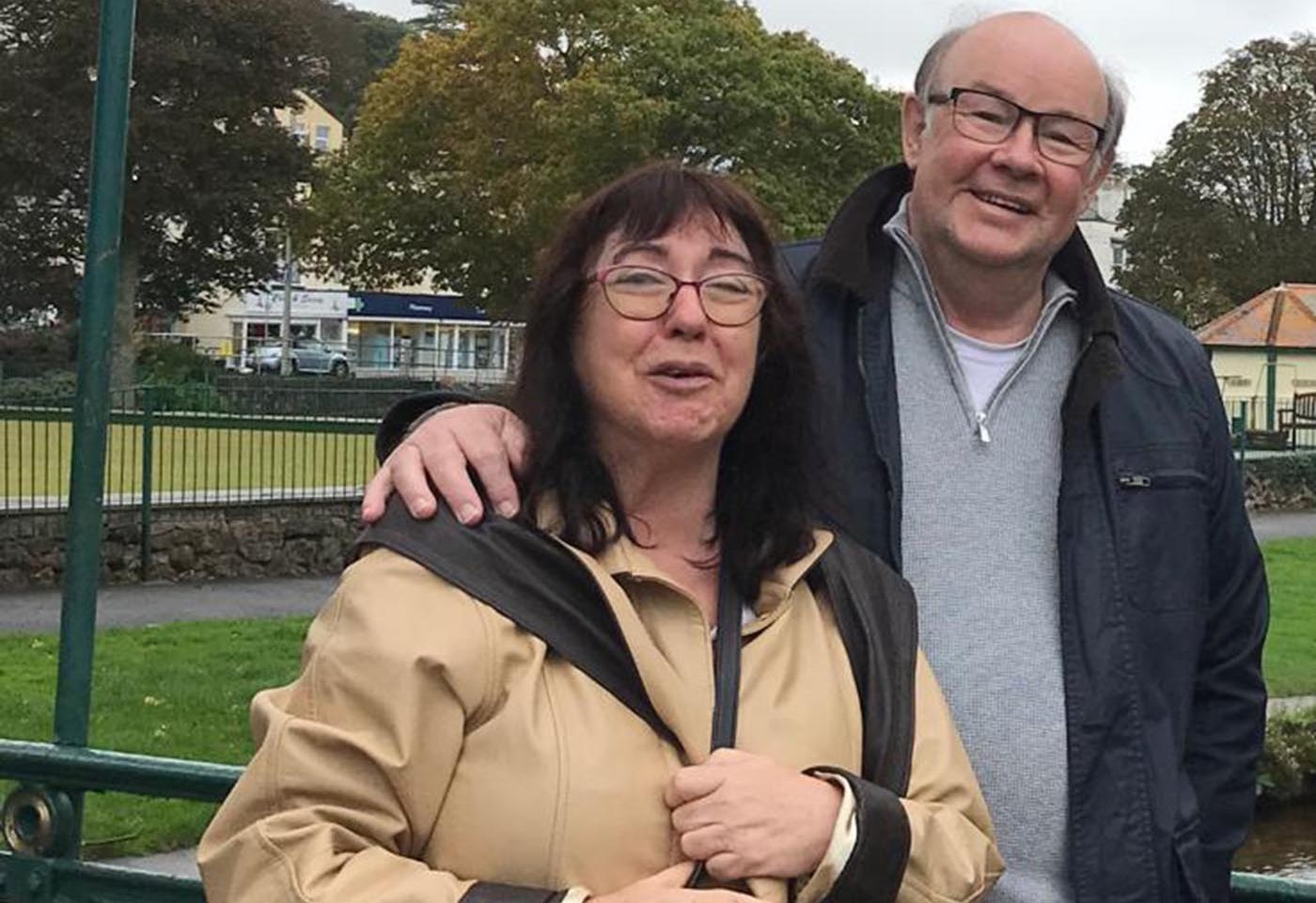 Lorna McSorley with her brother Geoff Sheward.