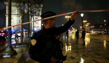 Knife-wielding Arc de Triomphe attacker dies after being shot by Paris police