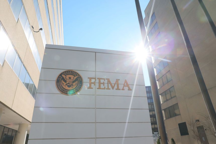 The Federal Emergency Management Agency headquarters in Washington, DC, on February 13.
