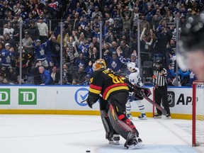 Auston Matthews and his team's fans celebrate