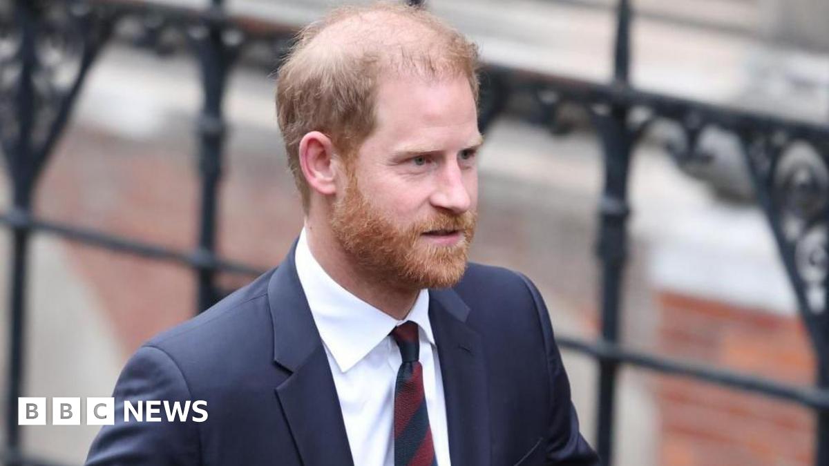 Prince Harry outside court last month.
