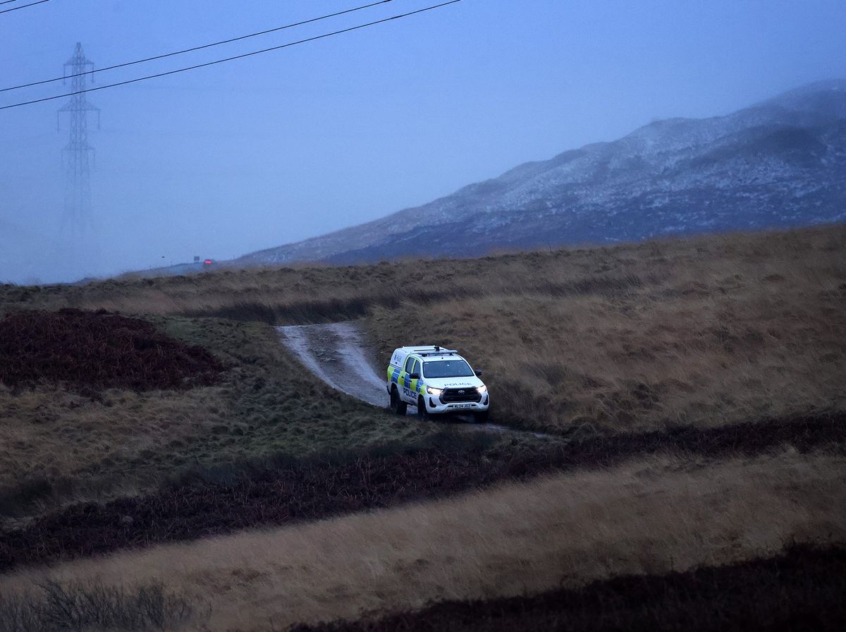 Police at the scene this morning