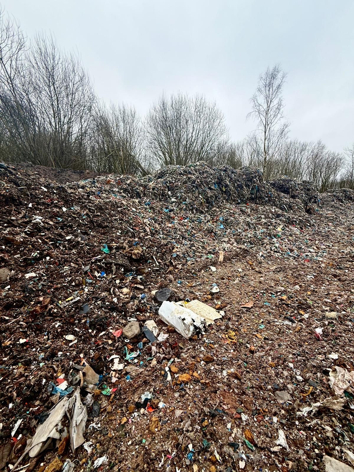 illegal waste dump in Knowsley.