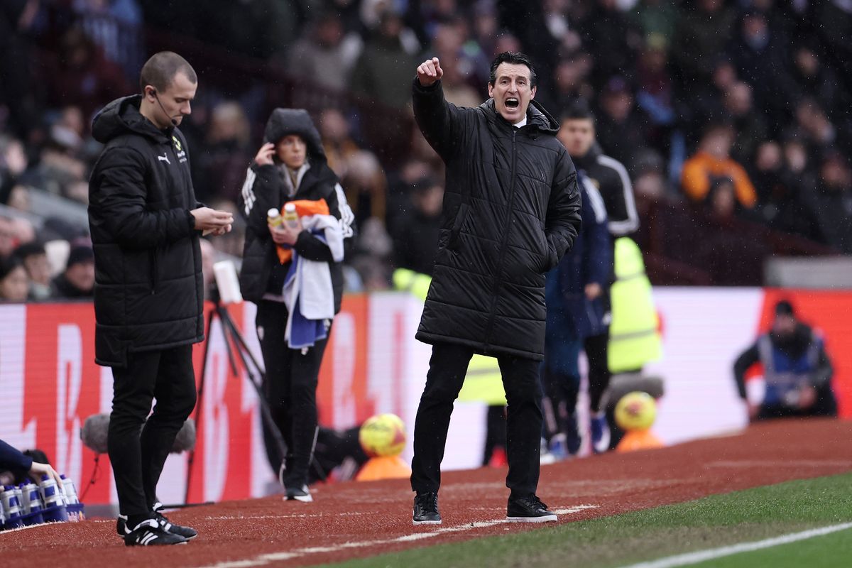 Aston Villa manager Unai Emery