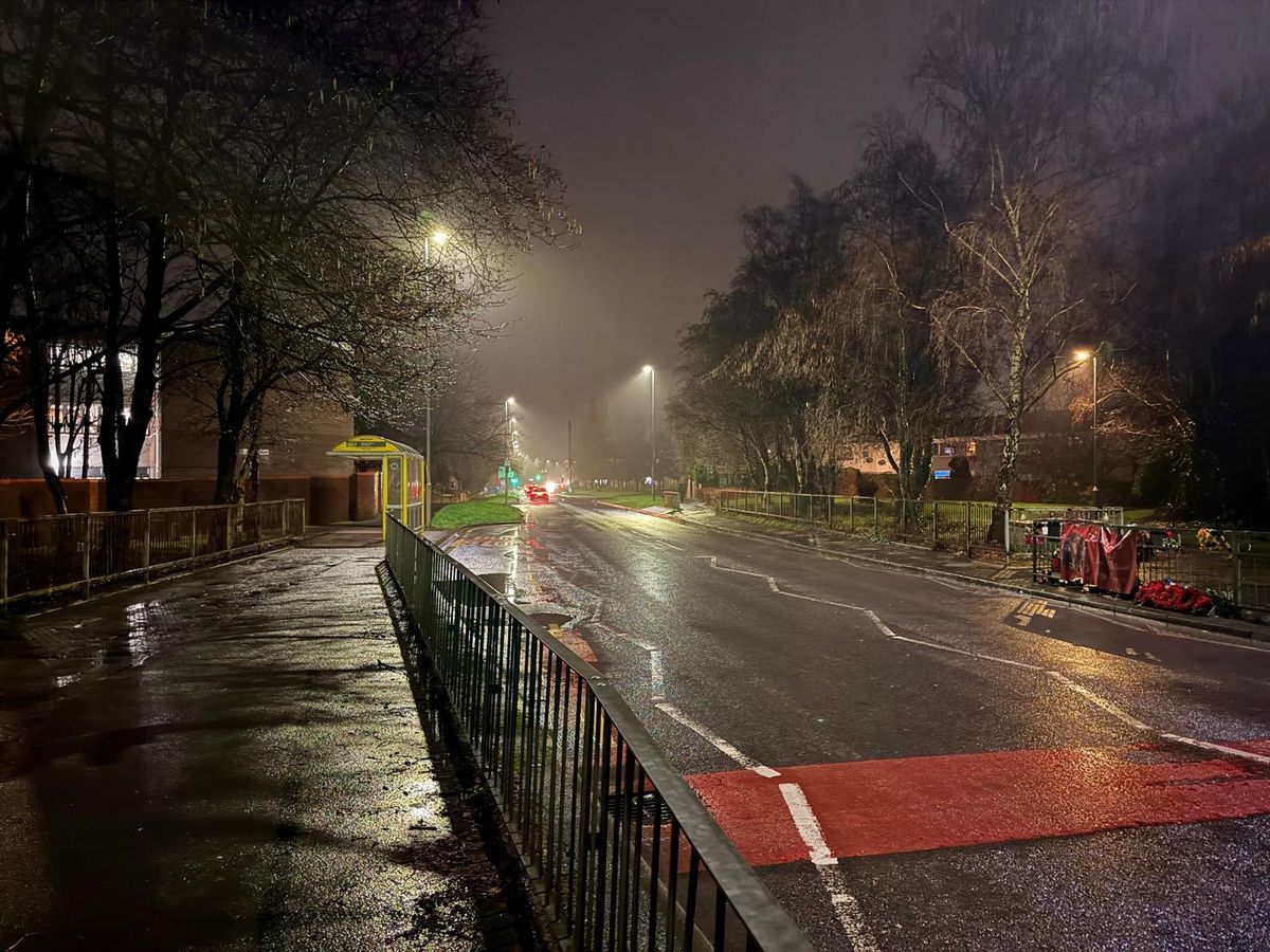 Bus stop in Stockbridge Village