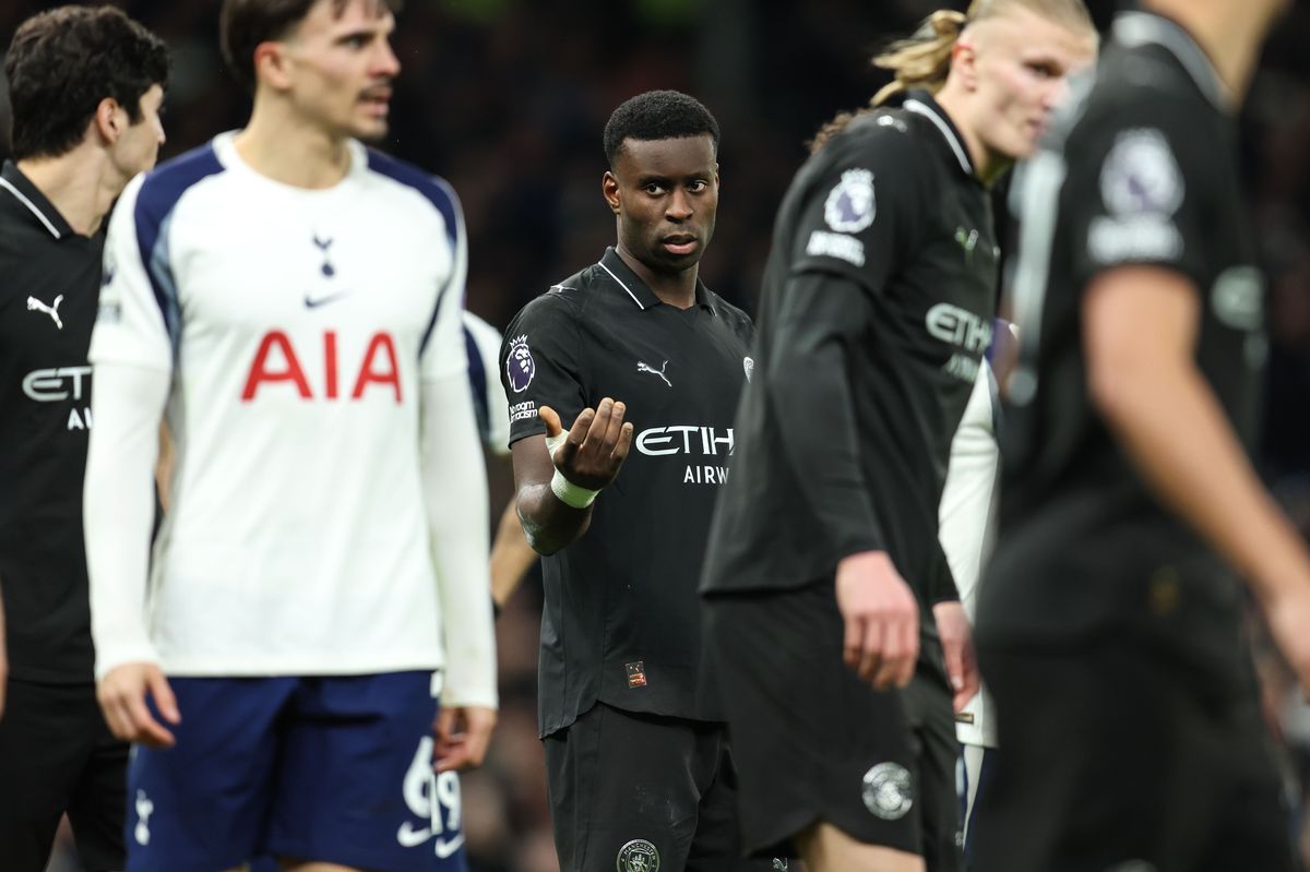 LONDON, ENGLAND - FEBRUARY 1: Marc Guehi of Manchester City during the Premier League match between Tottenham Hotspur and Manchester City at Tottenham Hotspur Stadium on February 1, 2026 in London, United Kingdom. (Photo by Charlotte Wilson/Offside/Offside via Getty Images)