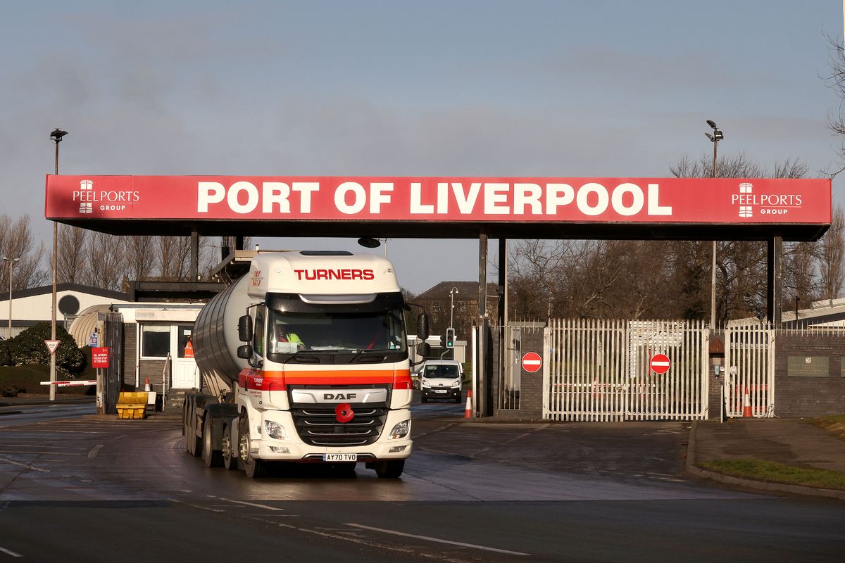 Port of Liverpool including Seaforth Dock where drugs supplied to Scotland are said to come in