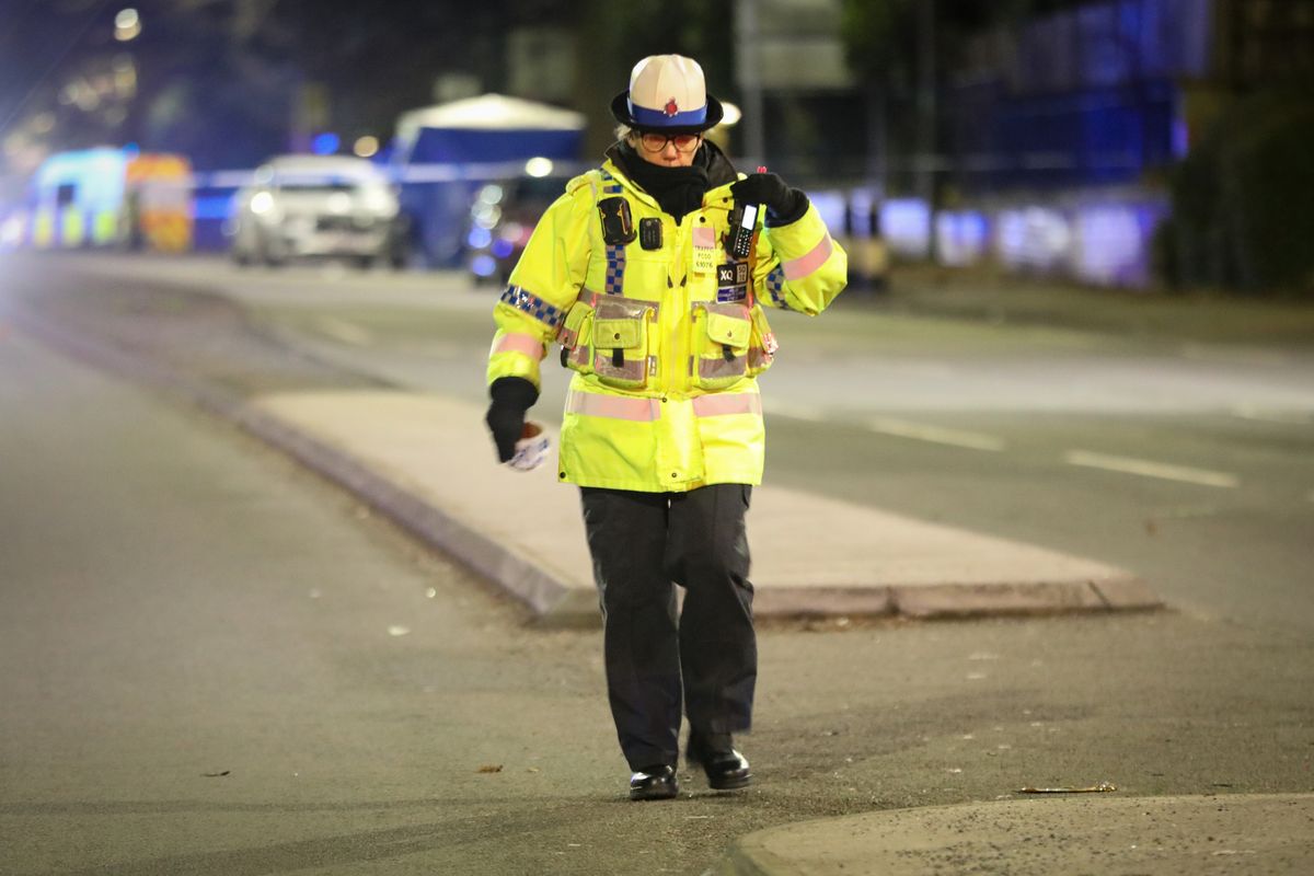 Officers at the scene