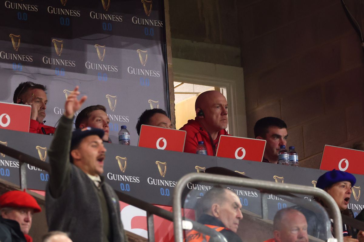 Wales' coaches look dejected