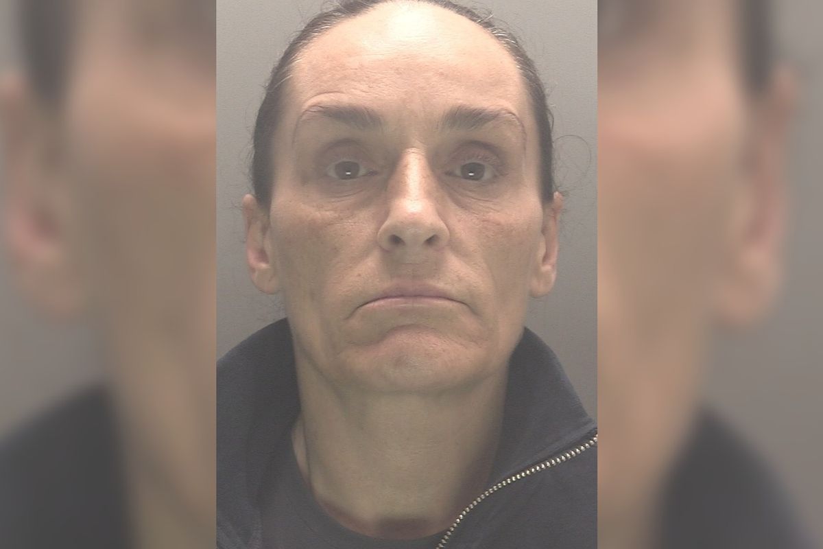 Kerry Grice, 49, wiped away tears as she was jailed