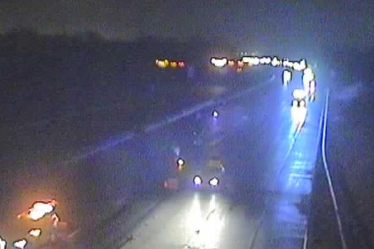 The M6 motorway is closed tonight