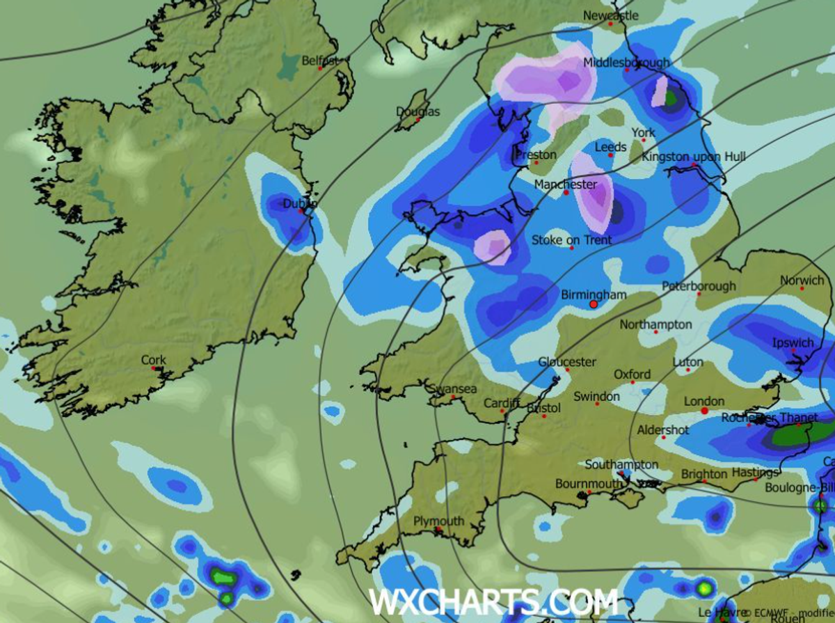 Snow is set to hit parts of the Midlands on Thursday