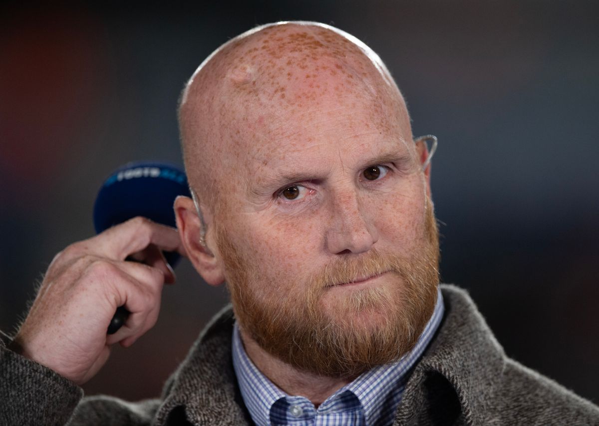 Pundit John Hartson during the international friendly match between Wales and Canada at Swansea.com Stadium on September 9, 2025 in Swansea