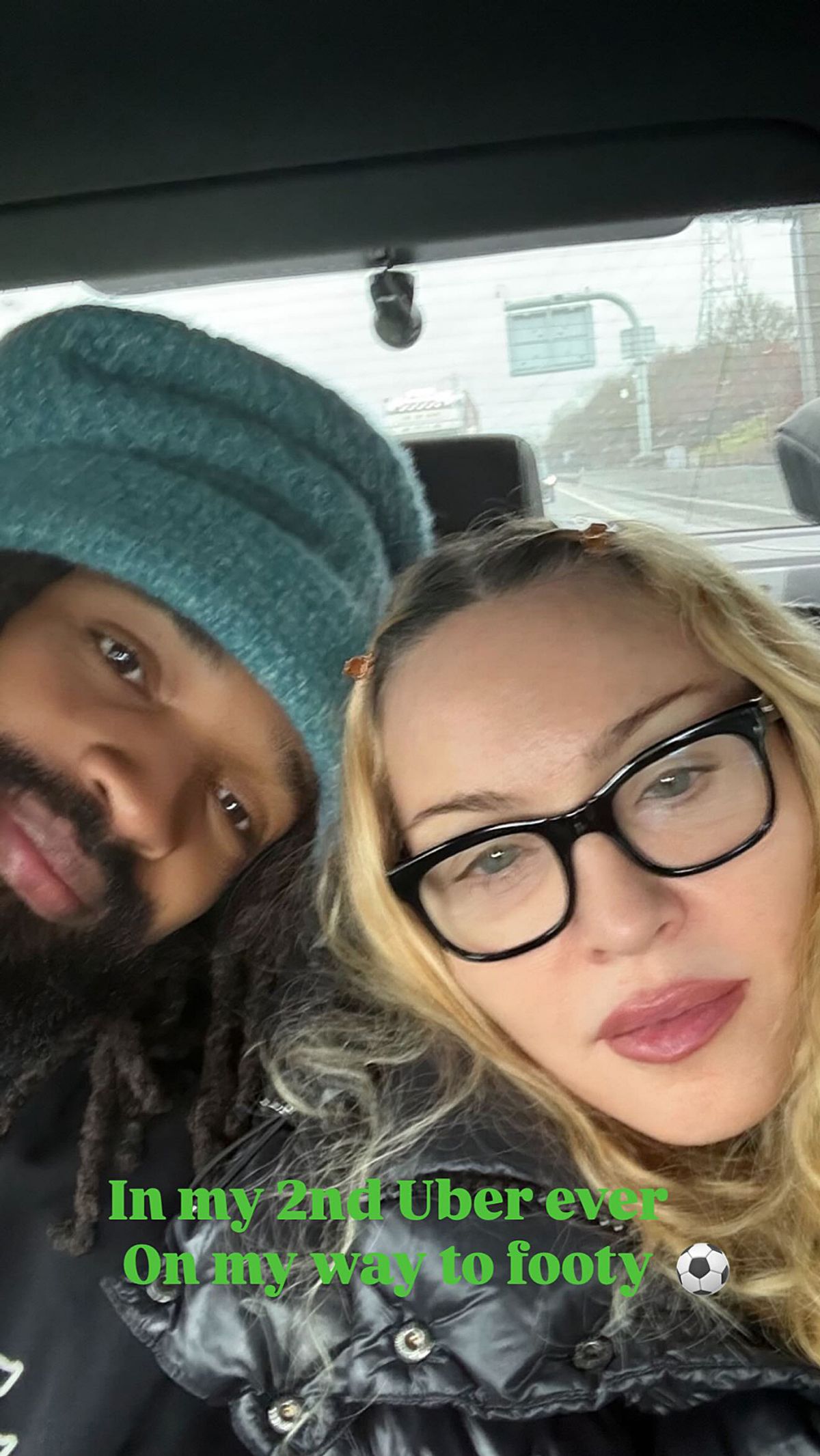 Madonna revealed she had taken her second Uber ever' this weekend