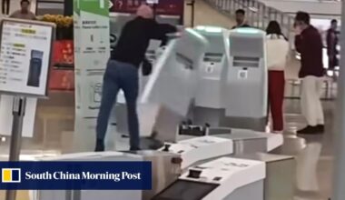 Hong Kong police arrest foreign national for wrecking airport kiosks in viral video