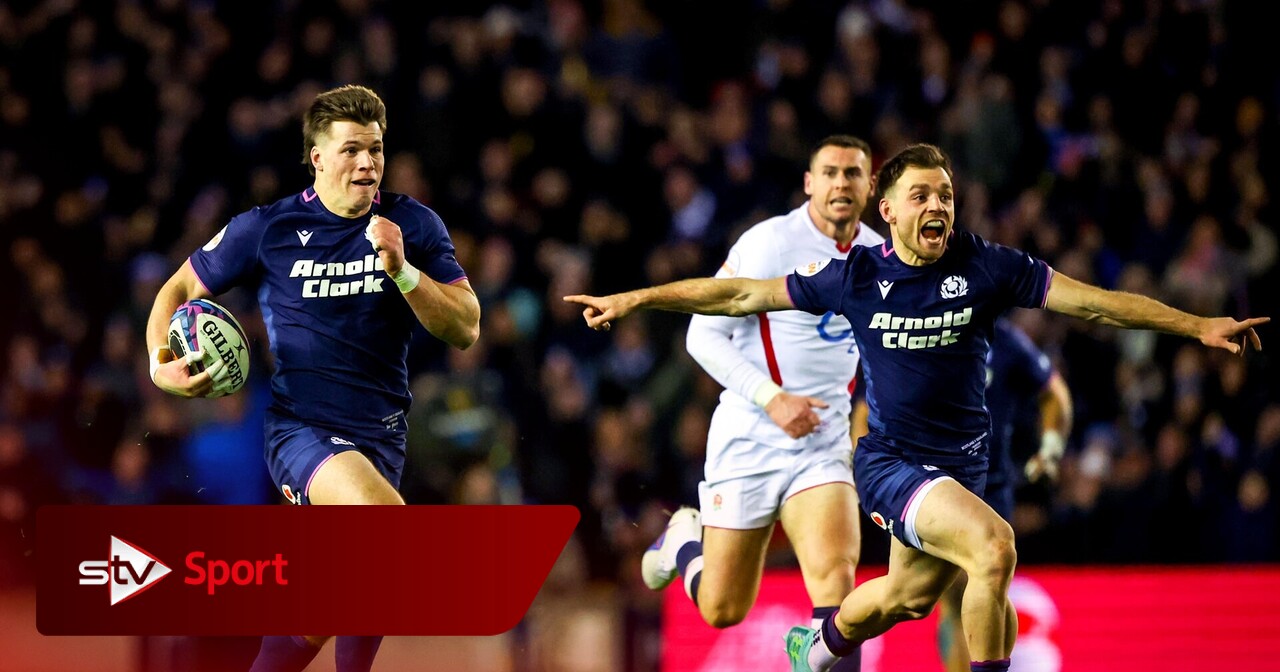 Scotland end England’s 12-game winning streak with four-try Calcutta Cup triumph