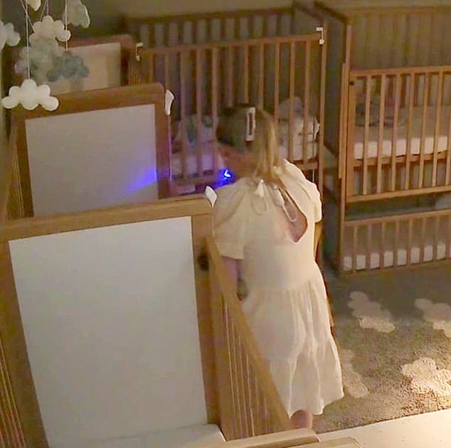 Lecka was caught on CCTV footage vaping in the nursery's sleep room