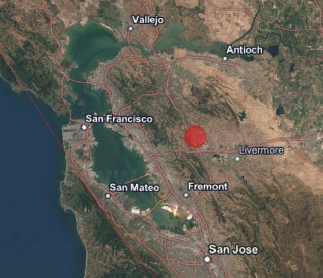 The largest of the earthquakes Monday morning measured a 4.2 magnitude