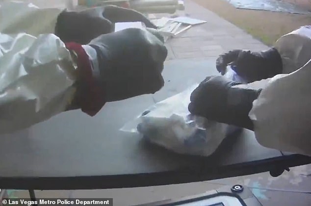 The contents of the vials are unknown, but the home was owned by a Chinese man who was arrested in California in 2023 for an alleged biolab with samples labeled 'COVID,' 'Ebola' and 'HIV'