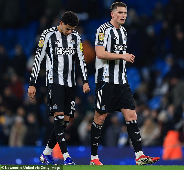 Newcastle saw their Carabao Cup defence come to an end in the semi-finals against Man City