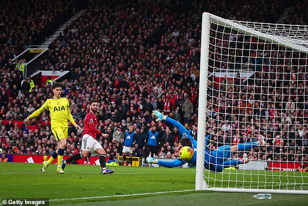 The 2-0 win over Tottenham on Saturday moved United to within three points of third place