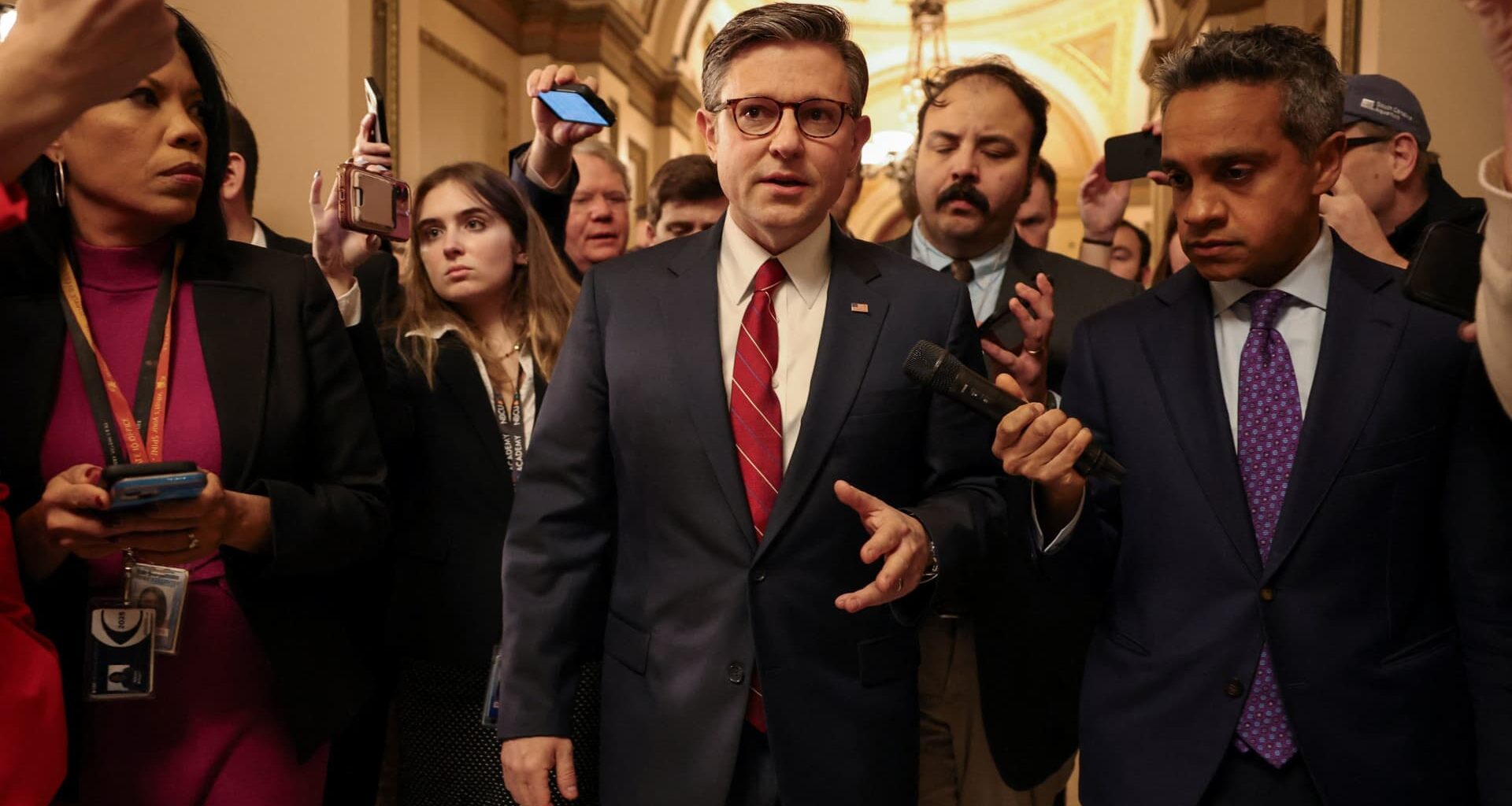 GOP anxiety over Trump tariffs tests Speaker Johnson in upcoming vote