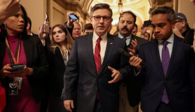 GOP anxiety over Trump tariffs tests Speaker Johnson in upcoming vote