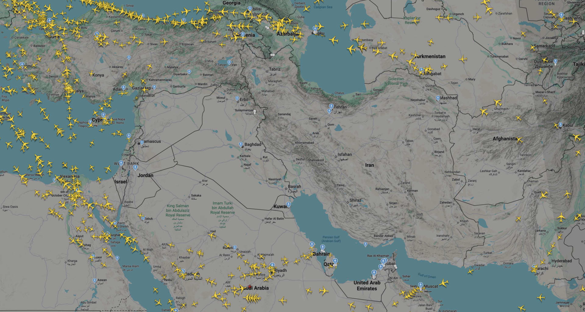 Airspace closures halt hundreds of Middle East flights after Iran attacks