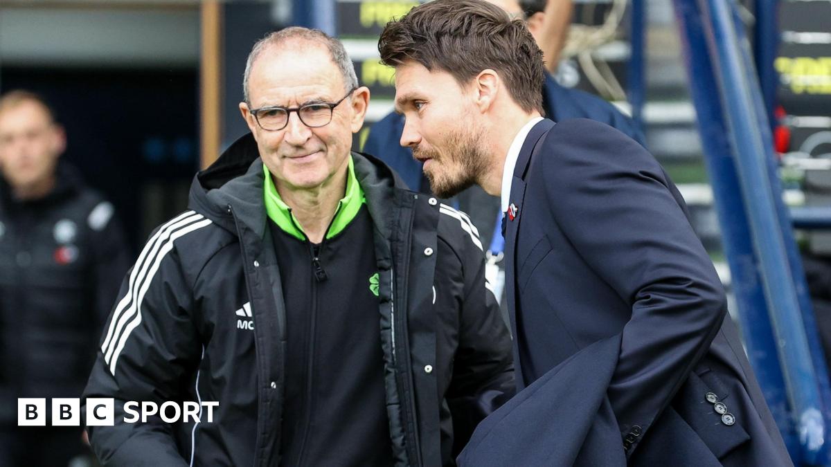 Celtic interim manager Martin O'Neill and Rangers head coach Danny Rohl