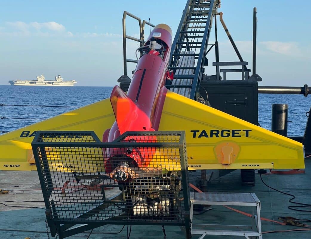 16 Uncrewed Banshee Whirlwind Aerial Targets Were Launched From Support Ship