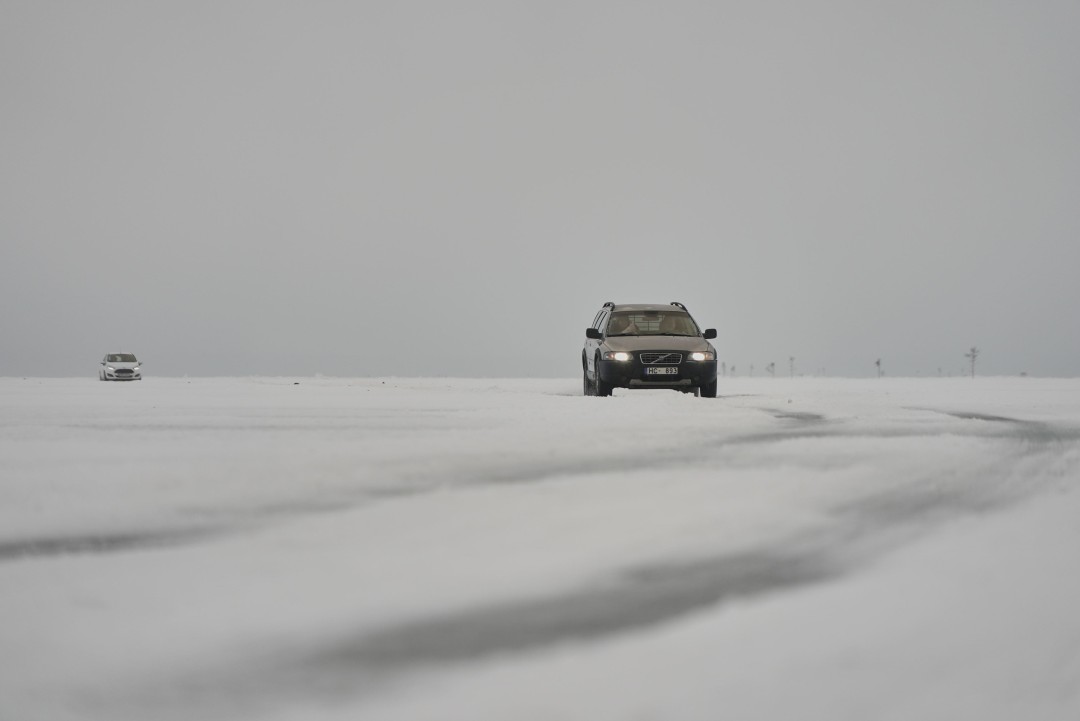 In Frigid Estonia, an 'Ice Road' Opens Over the Sea