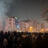 Iranian protesters gather on Enghelab (Revolution) Street during a demonstration in Tehran, Iran, on Jan. 8, 2026. 