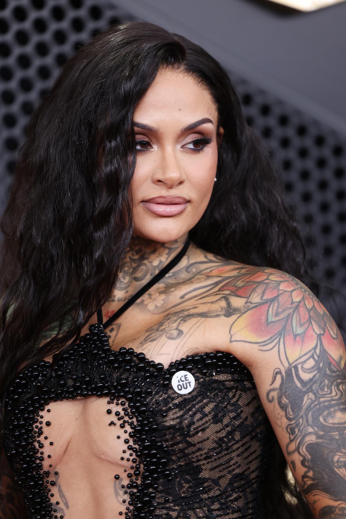 Kehlani arrives on the carpet at the 68th Grammy Awards
