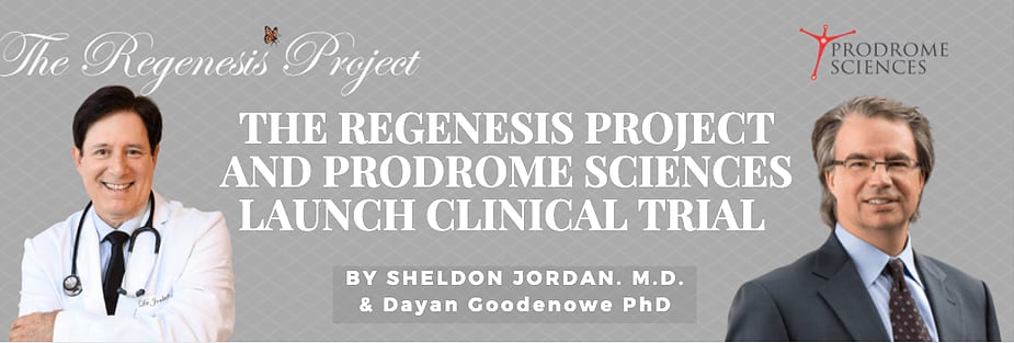 A banner advertisment featuring two men and some text